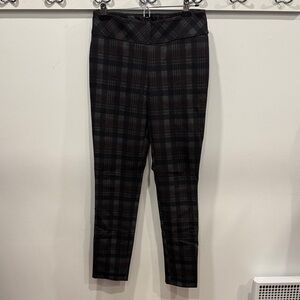 Plaid Straight Leg Women's Pants